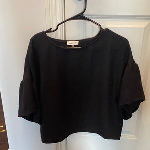 Sugarlips Elegant Black Crop Top